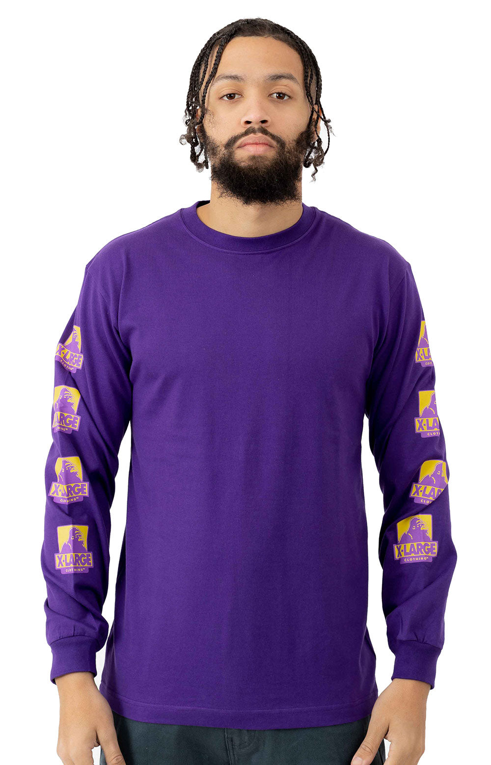  2 Tone OG L/S Shirt - Purple 