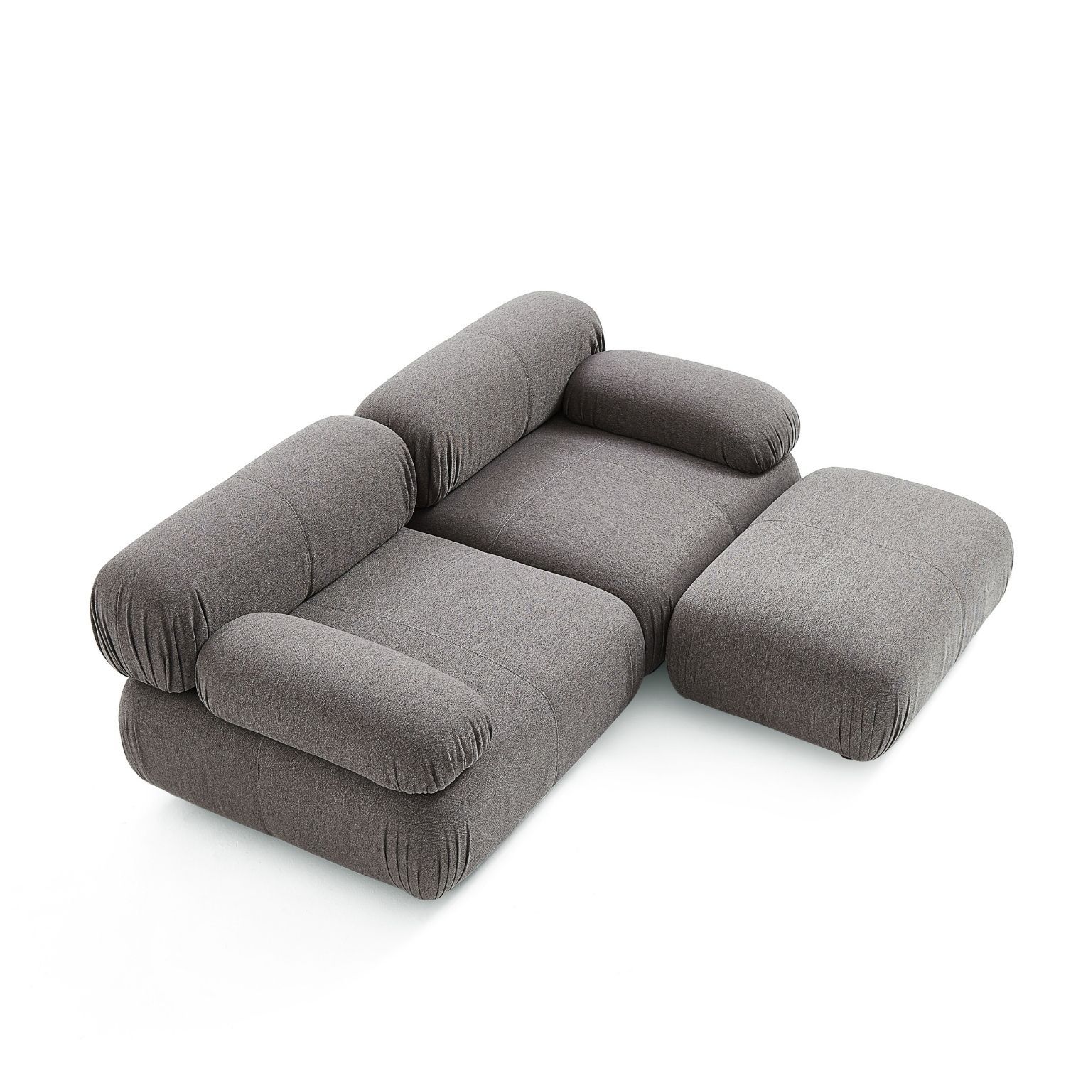 Pebbles Loveseat + Ottoman