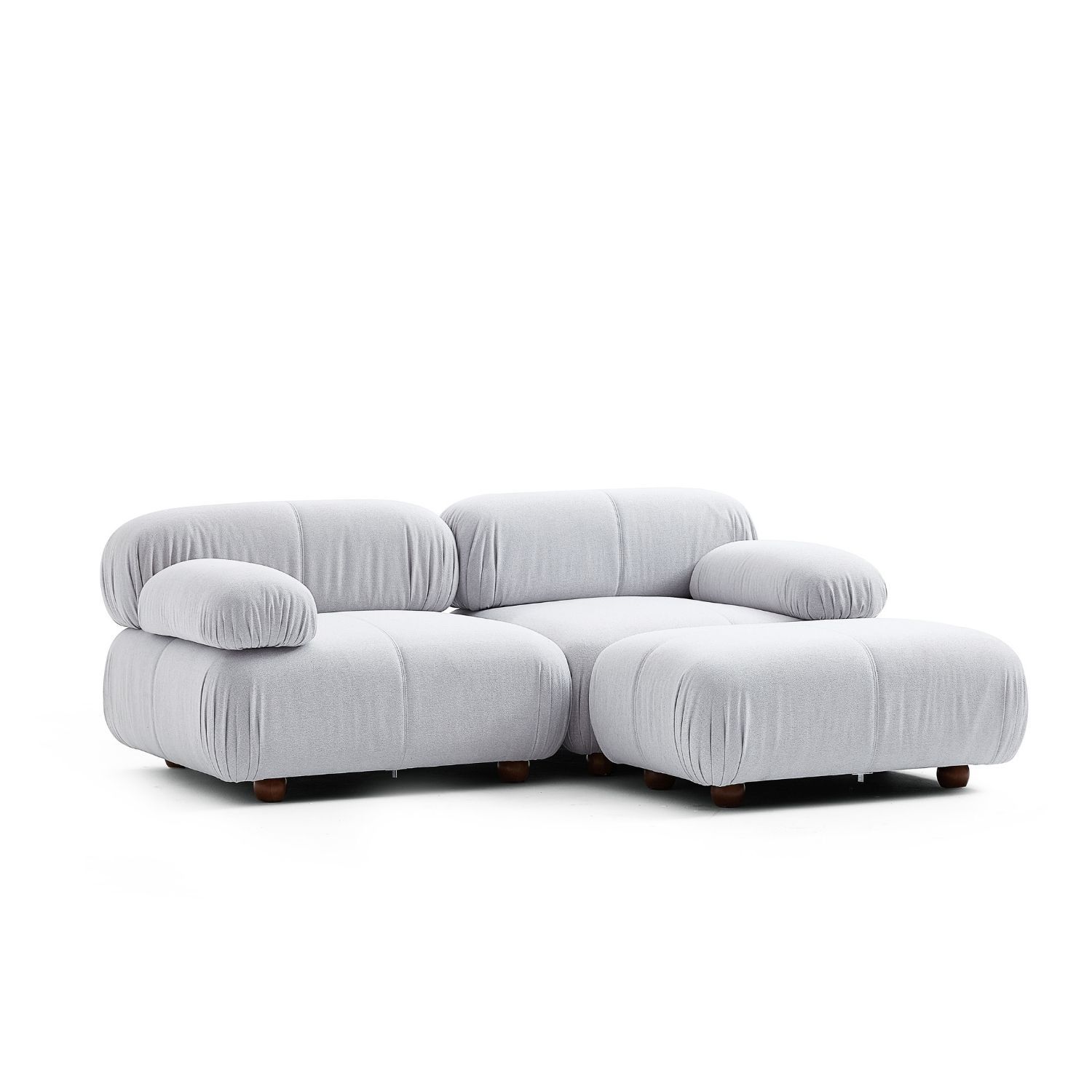 Pebbles Loveseat + Ottoman