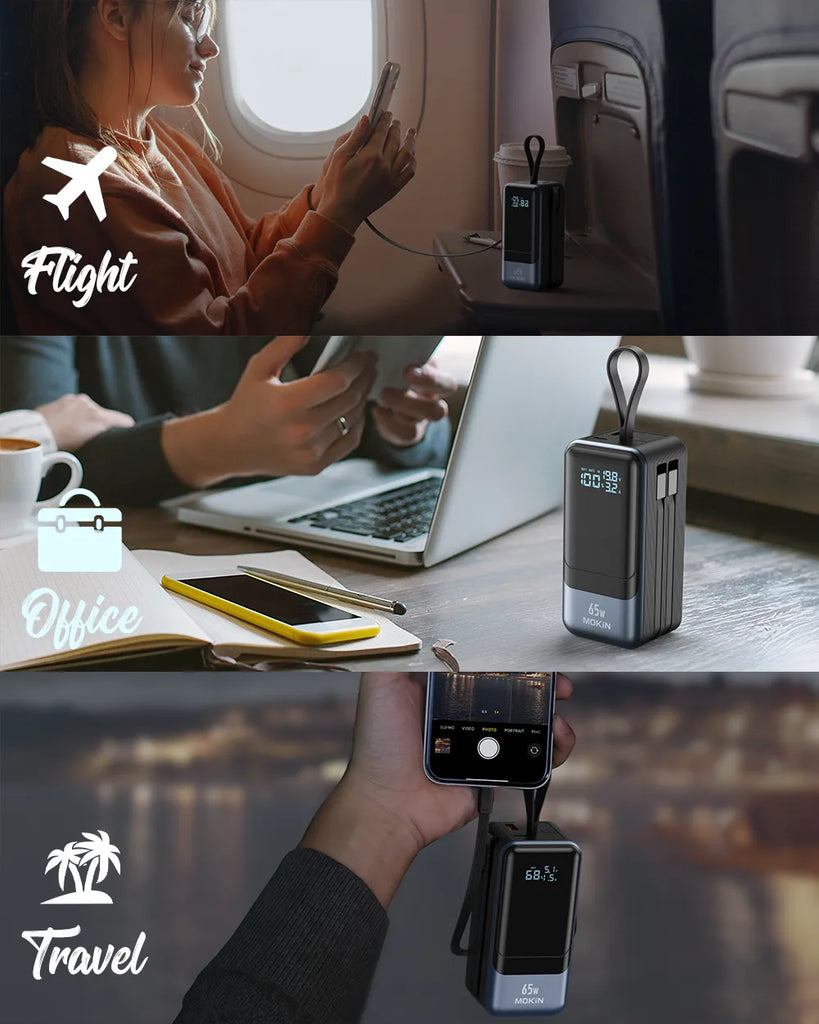 MOKIN 65W Power bank wide apply