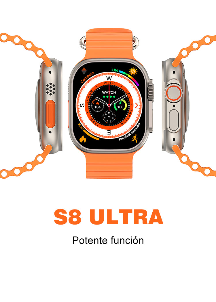 SmartWatch S8 Ultra Plus®️ - Reloj inteligente con múltiples funcional –  Organa