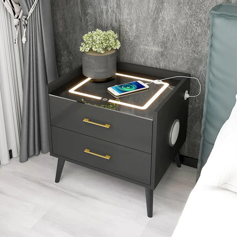 nightstand with charging station