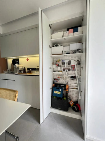 Sideboard + housekeeping cabinet