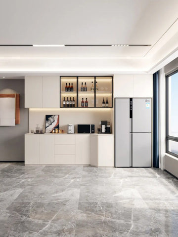 Sideboard + refrigerator