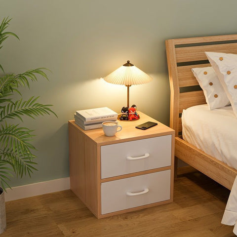 wood nightstand with drawers