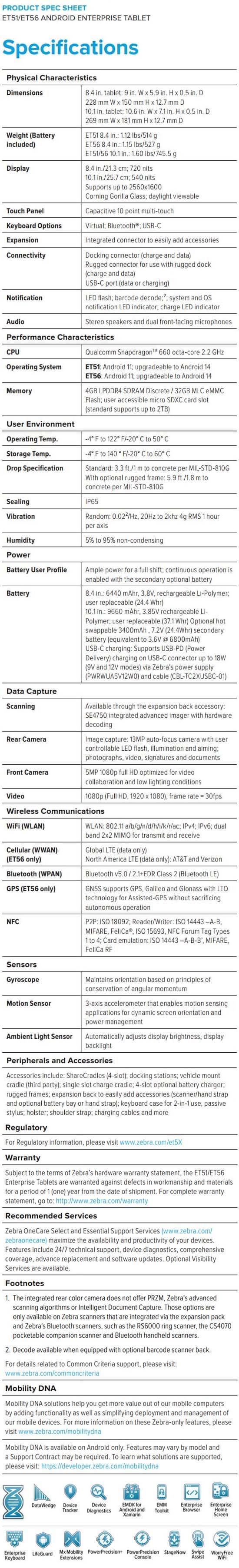 Zebra ET51_ET56 1 Android data sheet