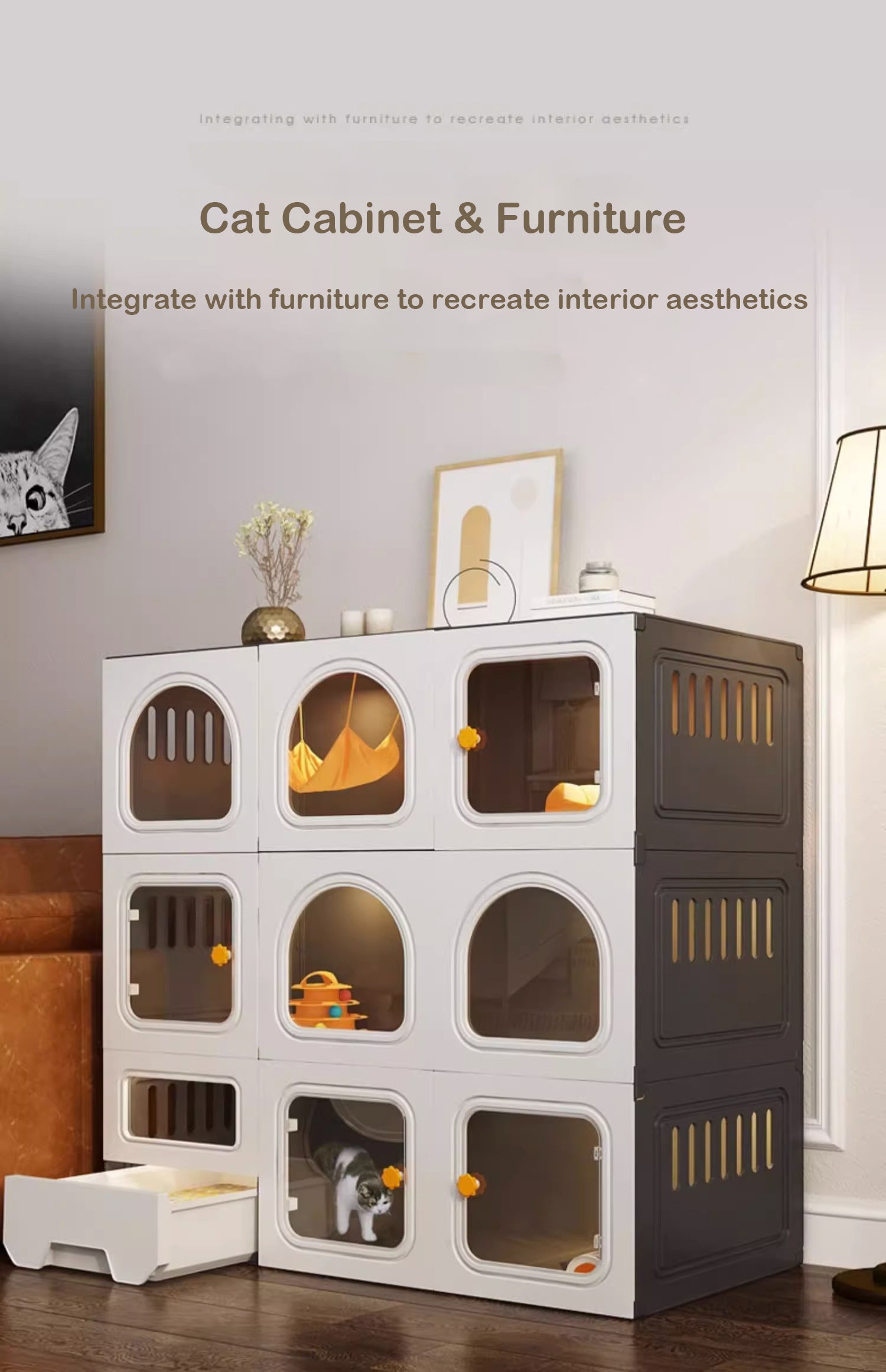 Cat dining sale shelf