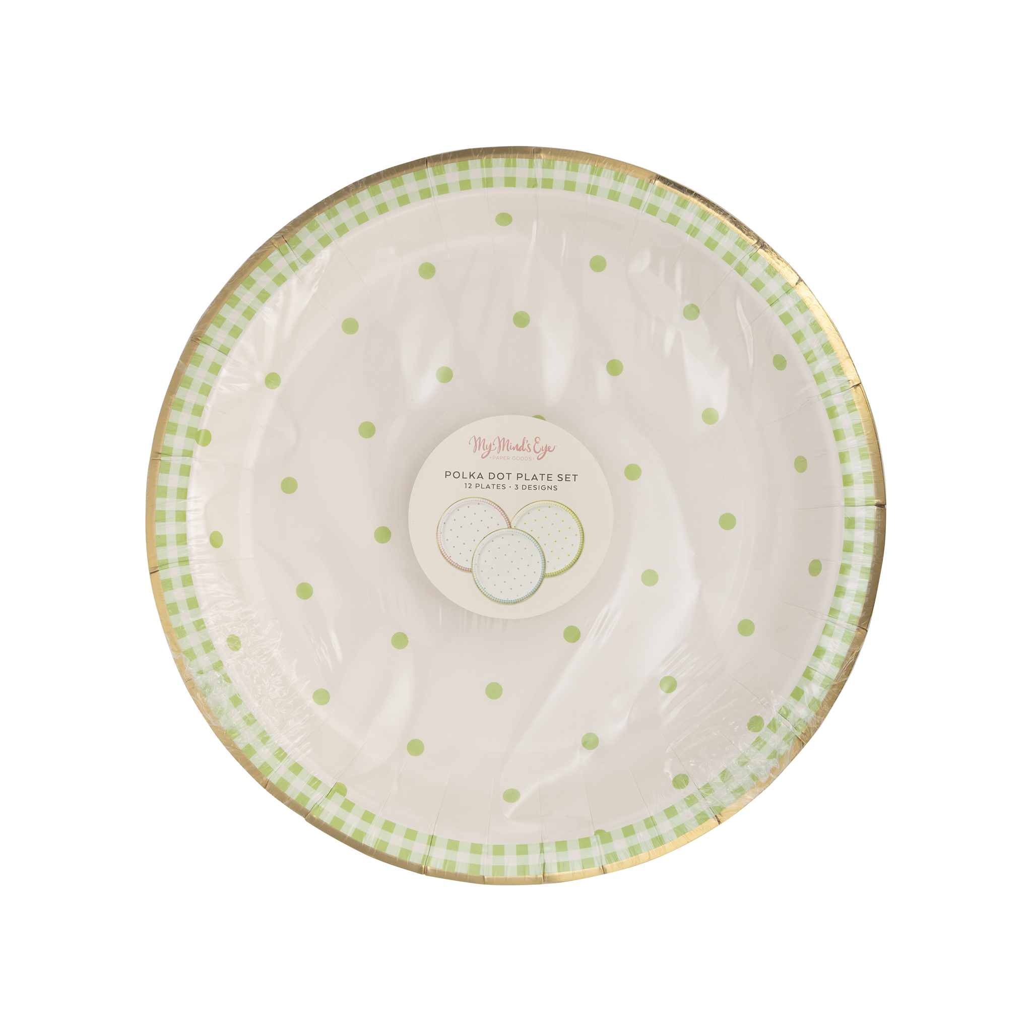 Spring Polka Dot Paper Plate Set