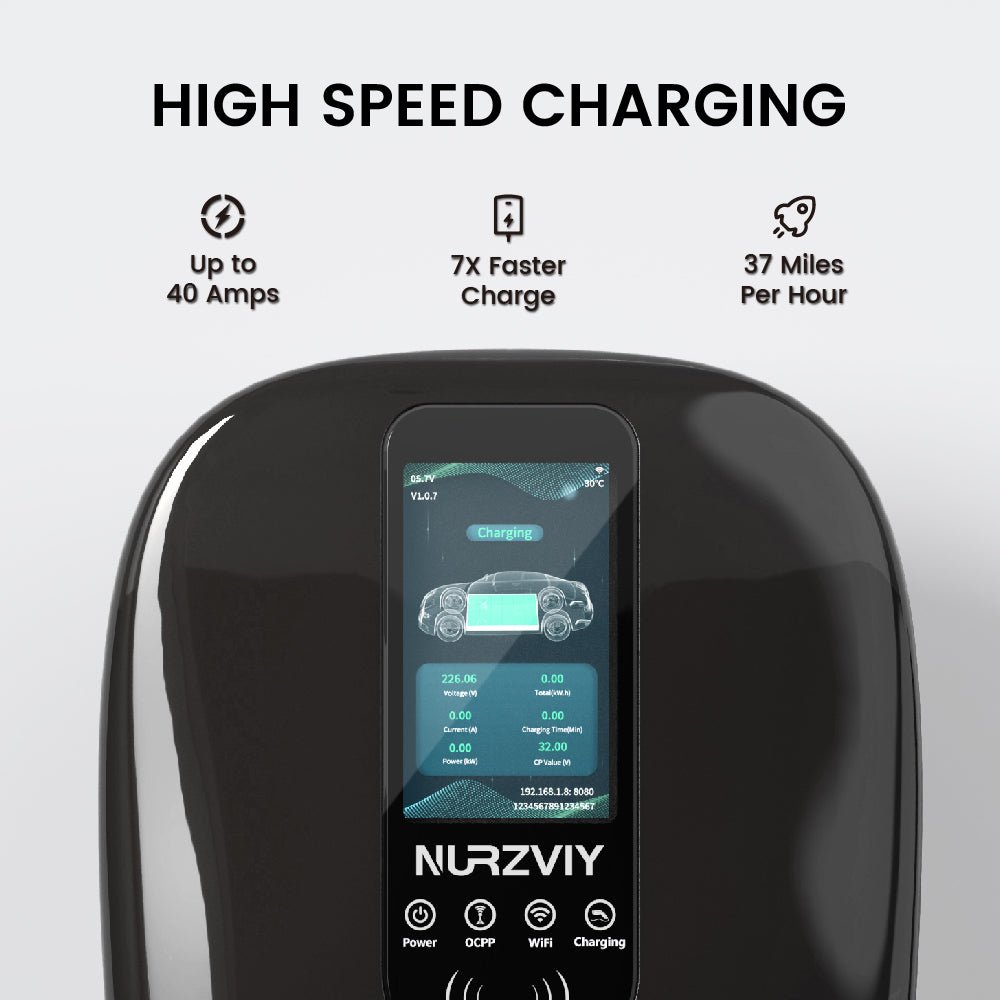 Nurzviy Level 2 Electric Car Charger 40A Nema 6-50