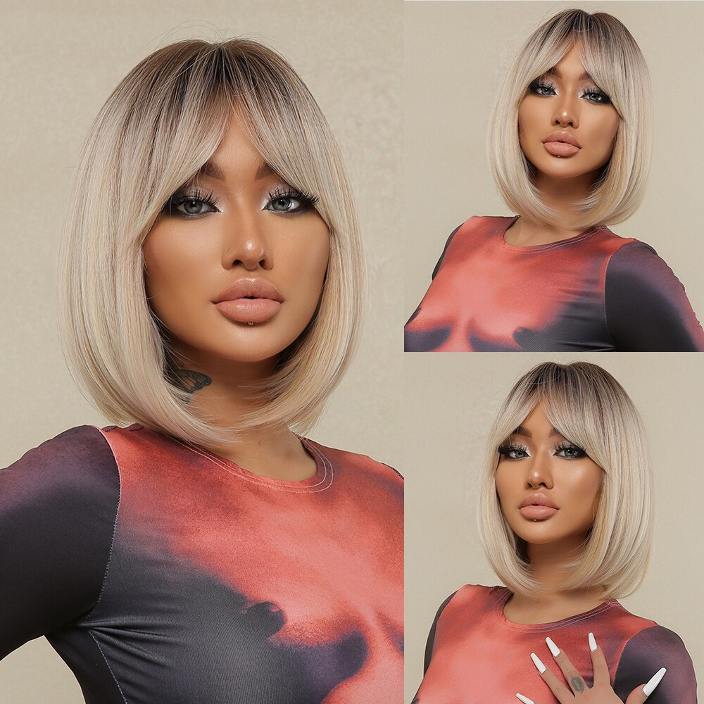 Lolita Heat Resistant Cute Bob Synthetic Wigs