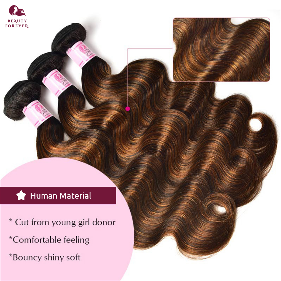 Brazilian Brown Colored Virgin Human Hair Bundles