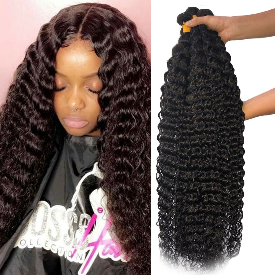 30 Inch Deep Wave Brazilian Hair Bundles