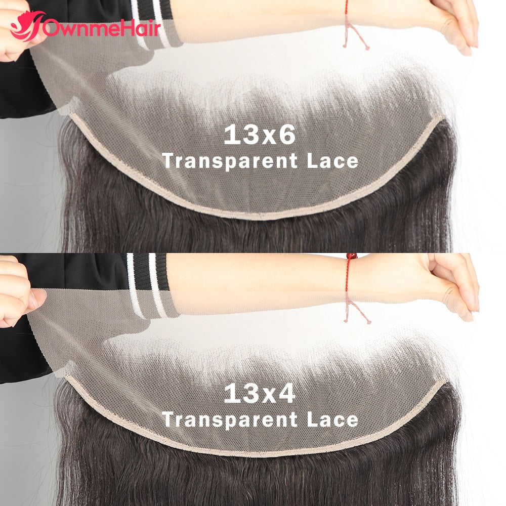 13x6 Ear to Ear Transparent Lace Frontal Only Peruvian Human Hair