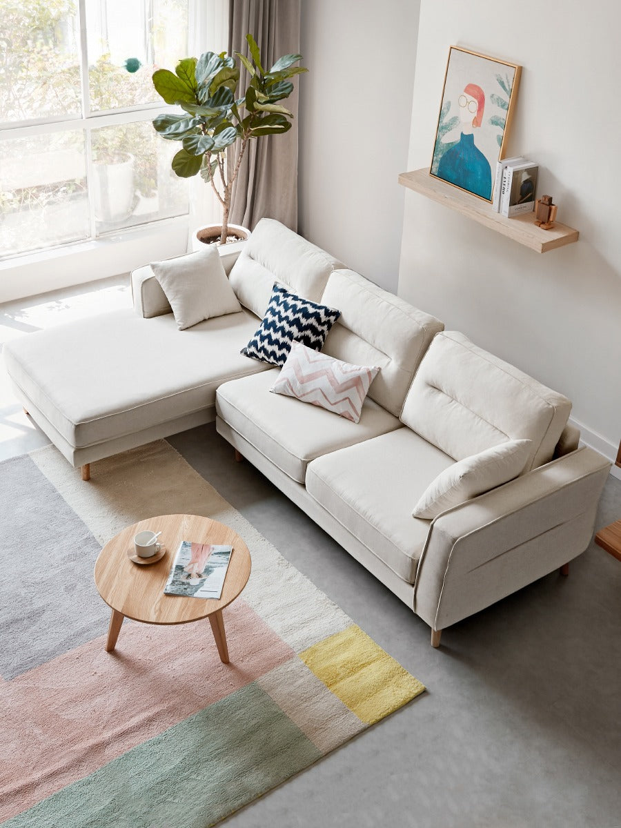 Fabric Upholstered Sofa Simple Modern Small Apartment 