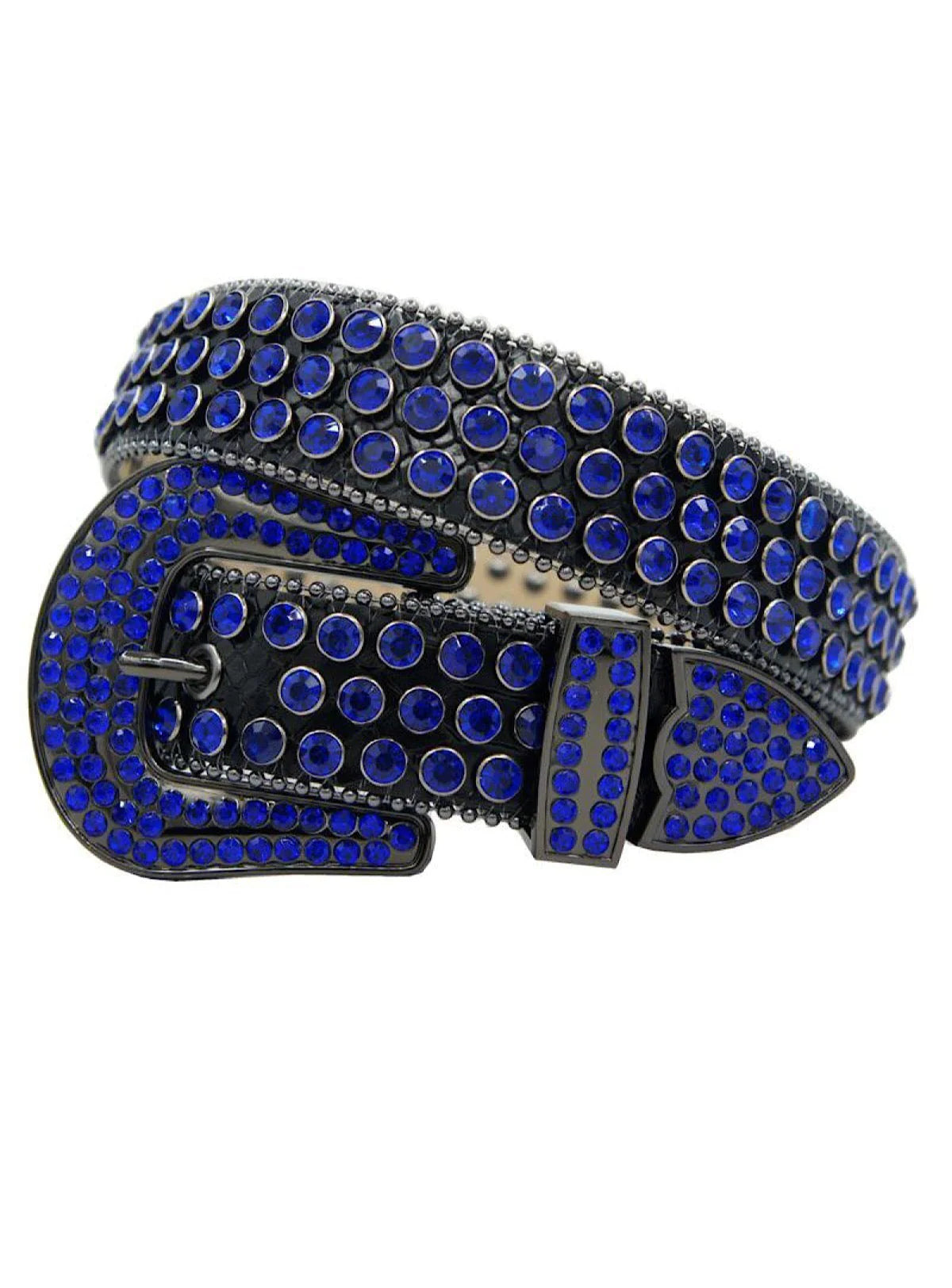 DNA BELT SNAKE SKIN ROYAL BLUE