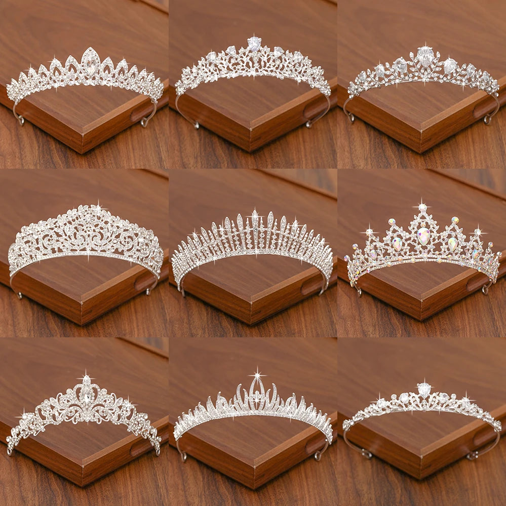 Bridal Tiara Hair Crown Wedding Hair Accessories For Women S ...