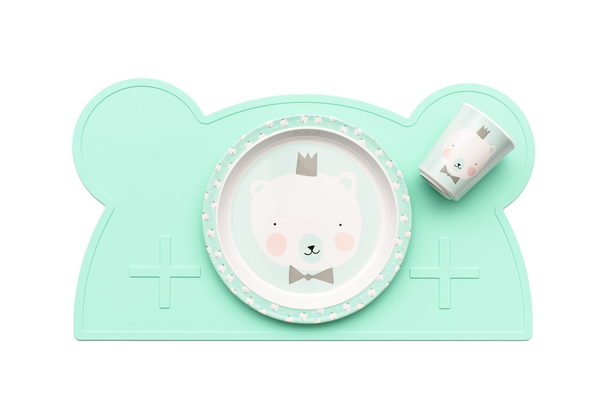 We Might Be Tiny - Bear Silicone Placie - Minty Green