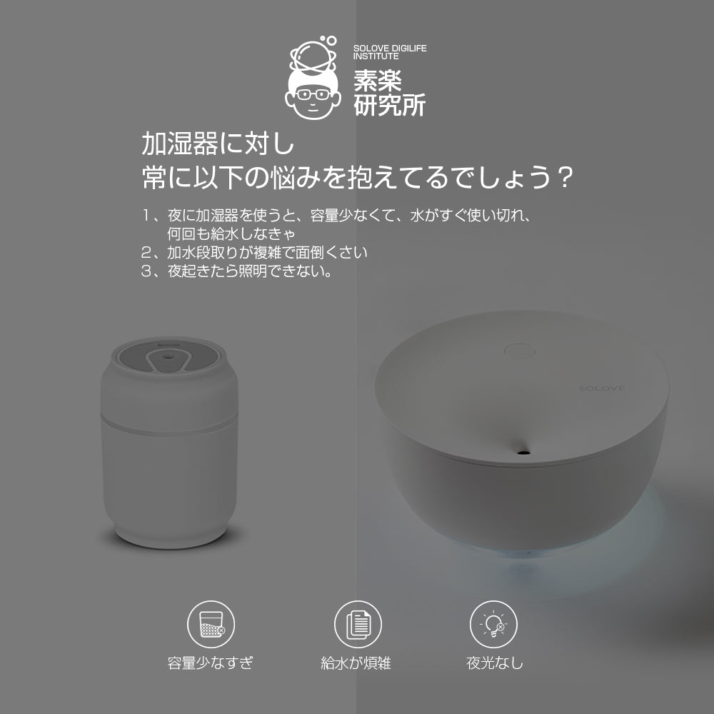 SOLOVE 直接蒸発式 加湿器