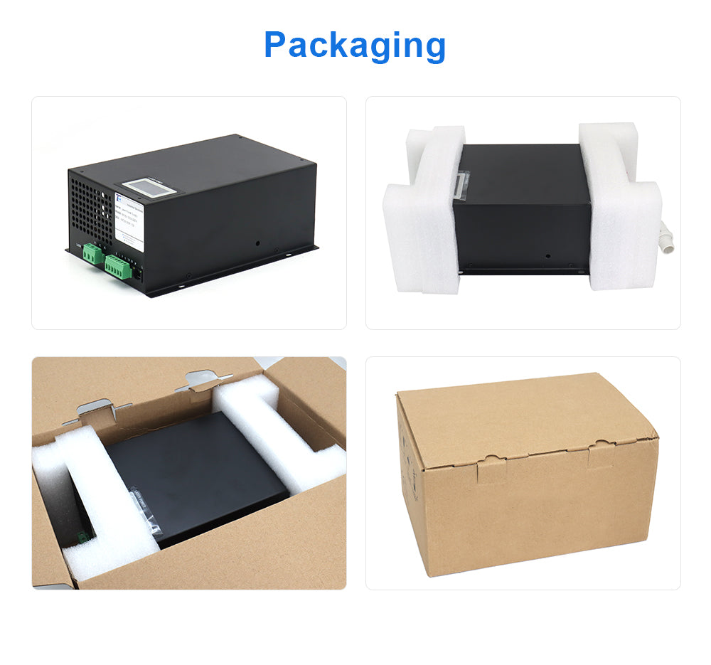 100W CO2 Laser Power Supply - 110V/220V Compatible For 80W-120W Laser Engraving & Cutting Machines