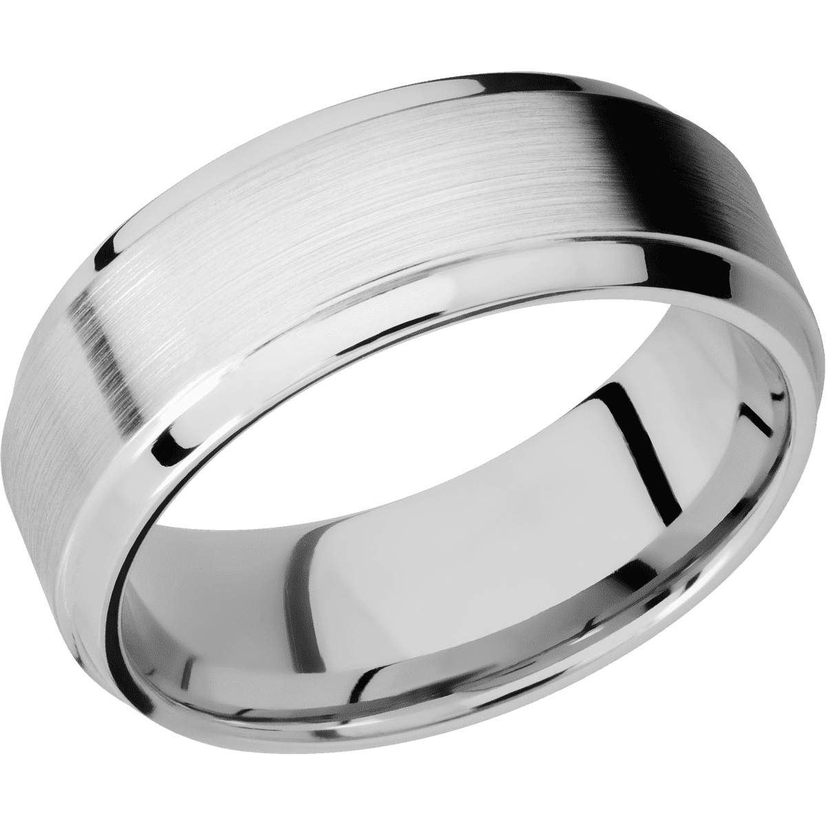 LASHBROOK 14K White Gold with Satin , Polish Finish Band