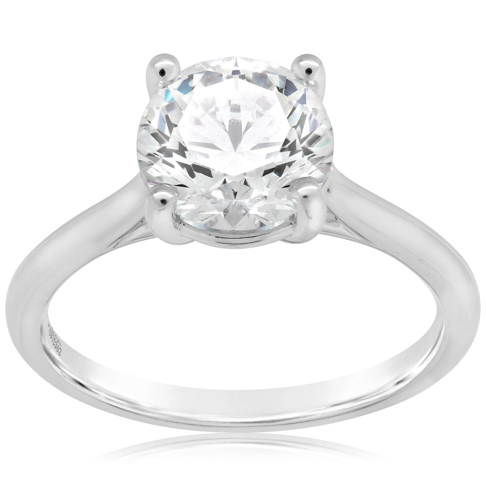 PRECISION SET New Aire Diamond Solitaire Engagement Ring Setting