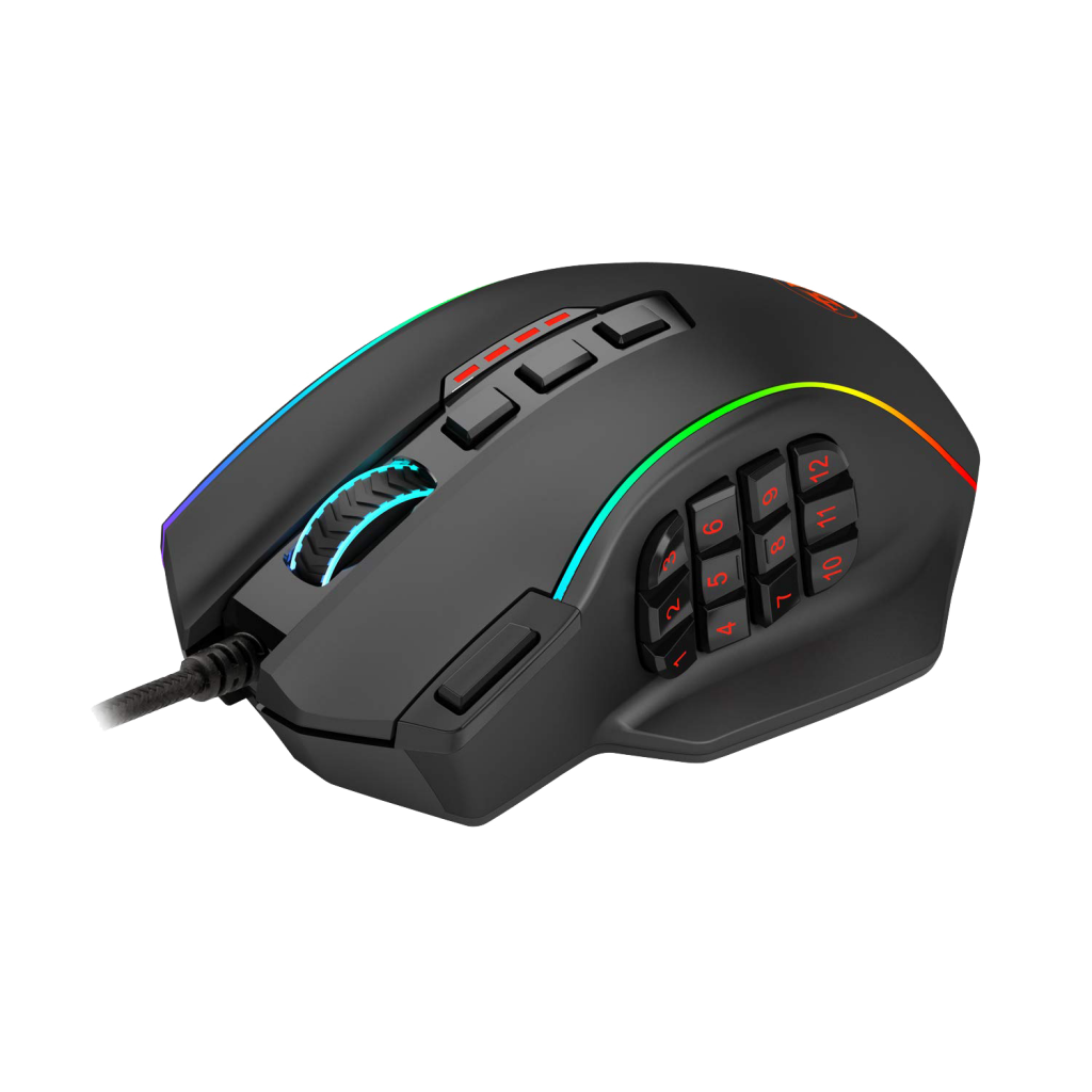 Redragon M901 Perdiction Wired Gaming Mouse with weight tuning set