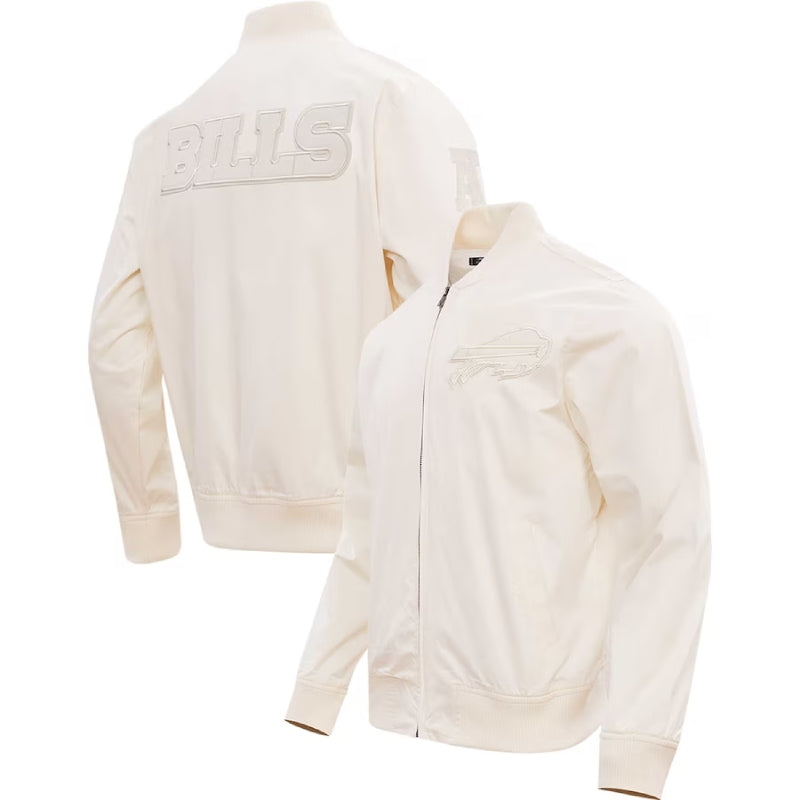 Buffalo Bills Cream Satin Jacket