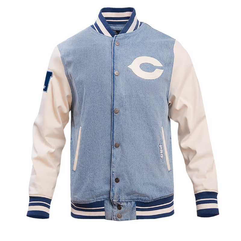 Chicago Bears Blue Denim Jacket