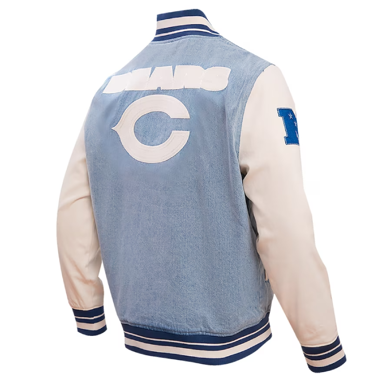Chicago Bears Blue Denim Jacket