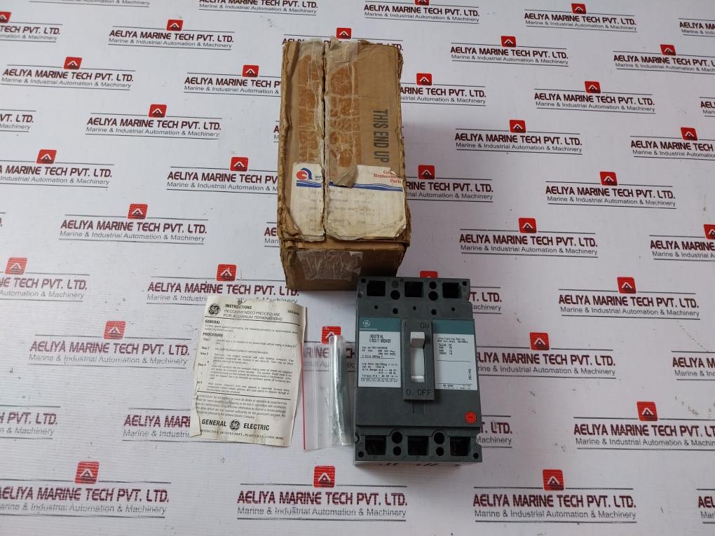 General Electric Ted134C5025 3 Pole Industrial Circuir Breaker 480V 25A 50/60Hz