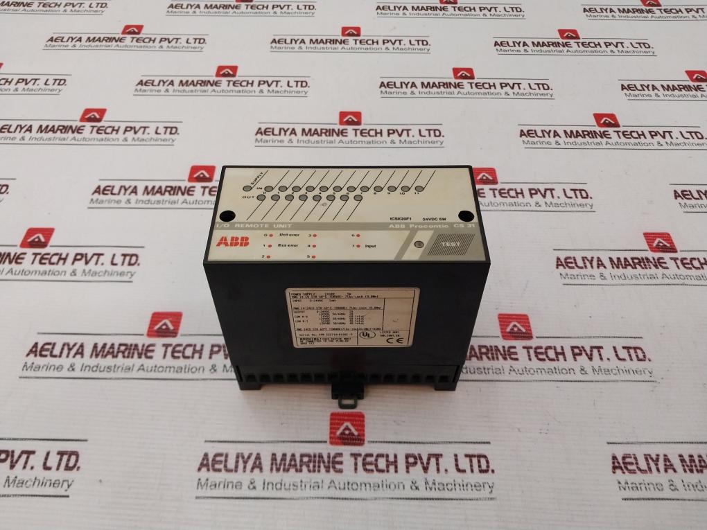 Abb Procontic Cs 31 I/O Remote Unit Icsk20F1 24Vdc 50/60Hz