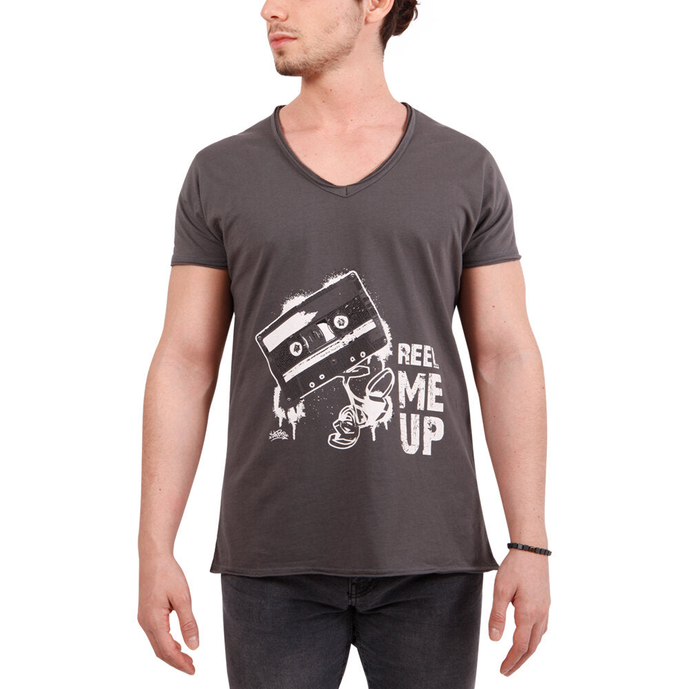 Biggdesign Reel Me Up Mens Crew Neck T-Shirt