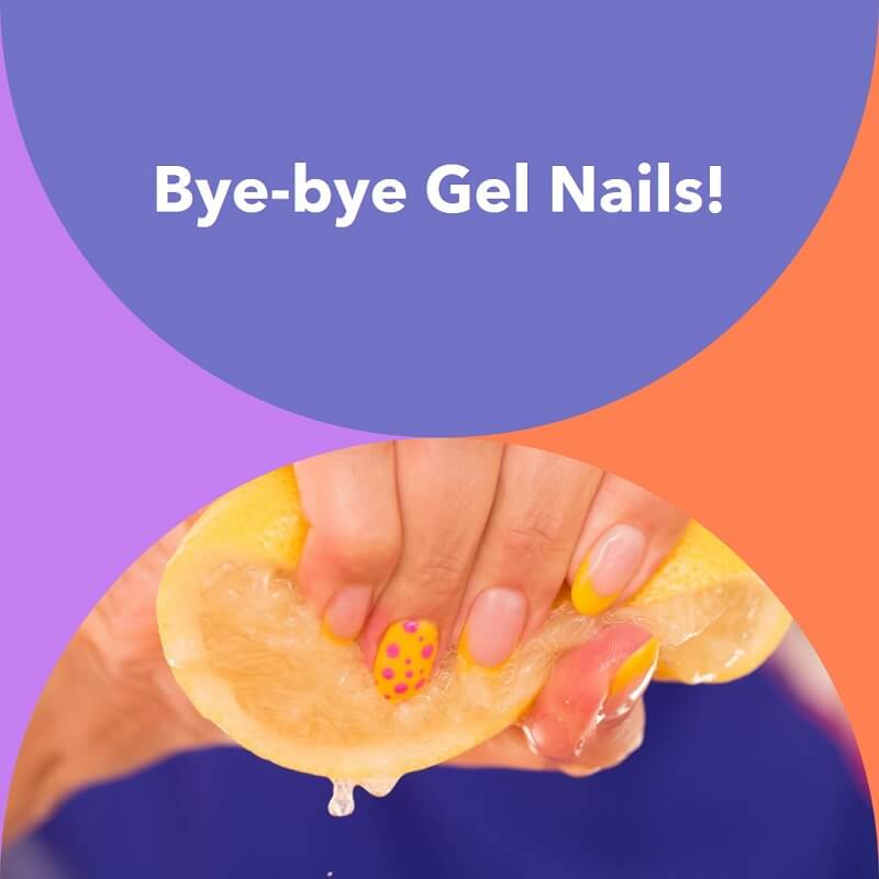 remove gel nails with lemon juice
