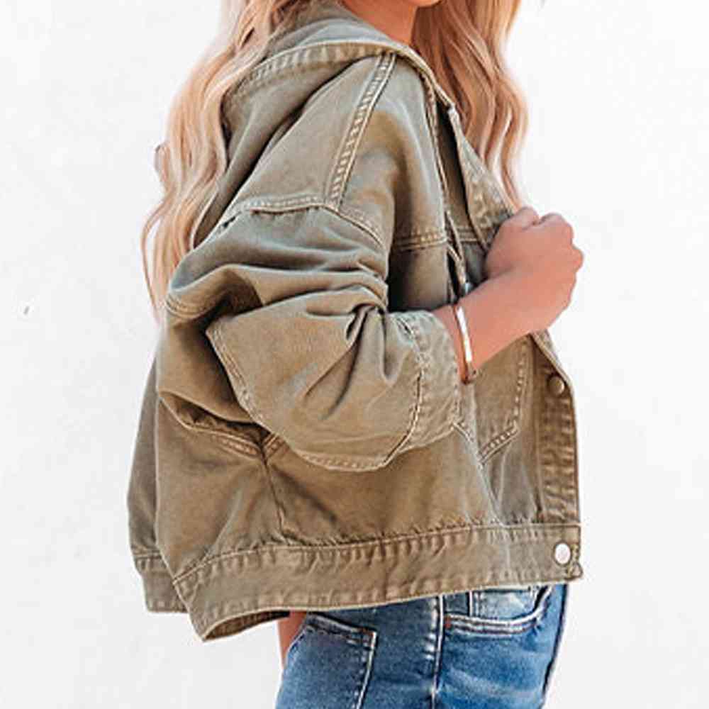 Ready for Fall Hooded Denim Jacket