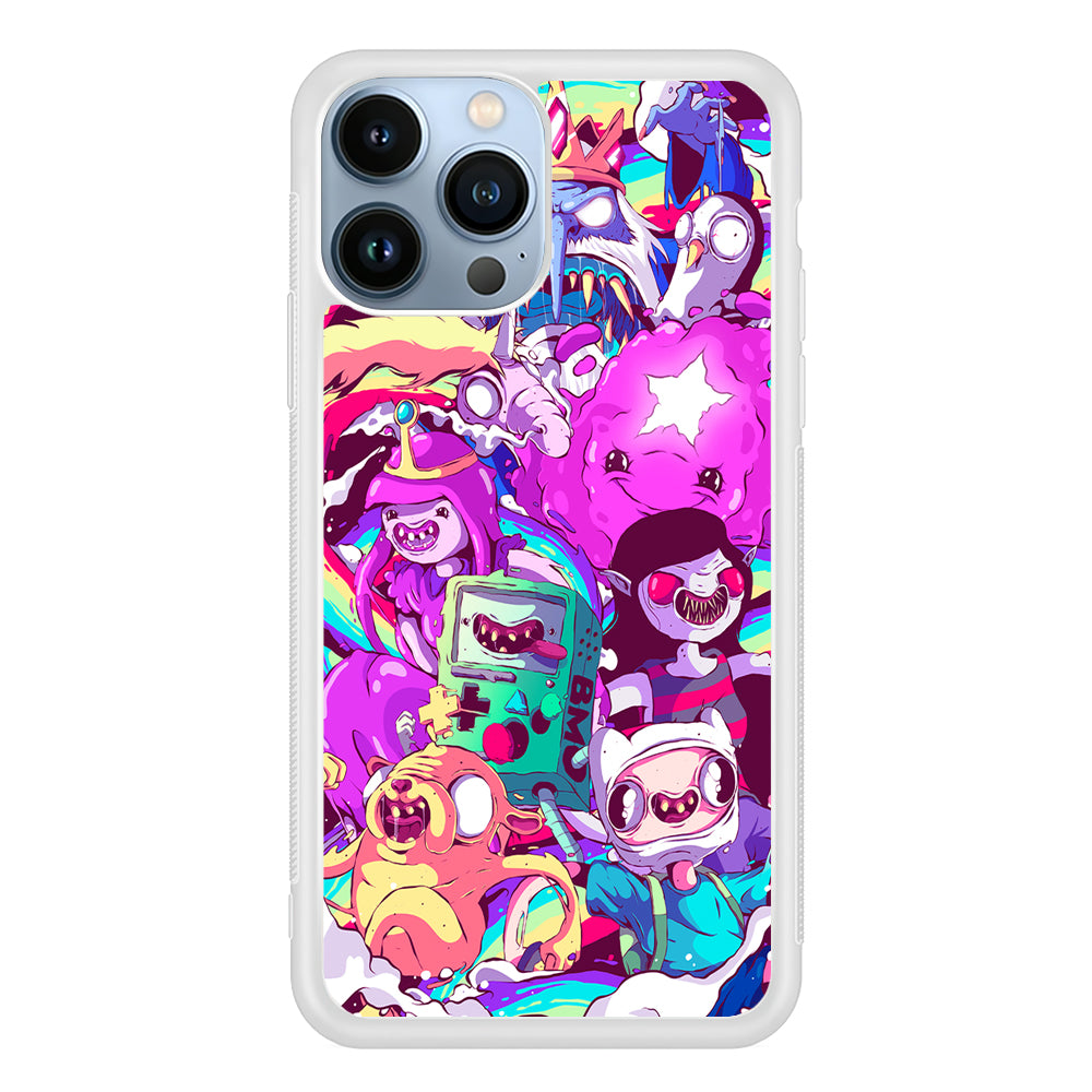 Adventure Time in the Liquid World 2D Rubber Phone Case