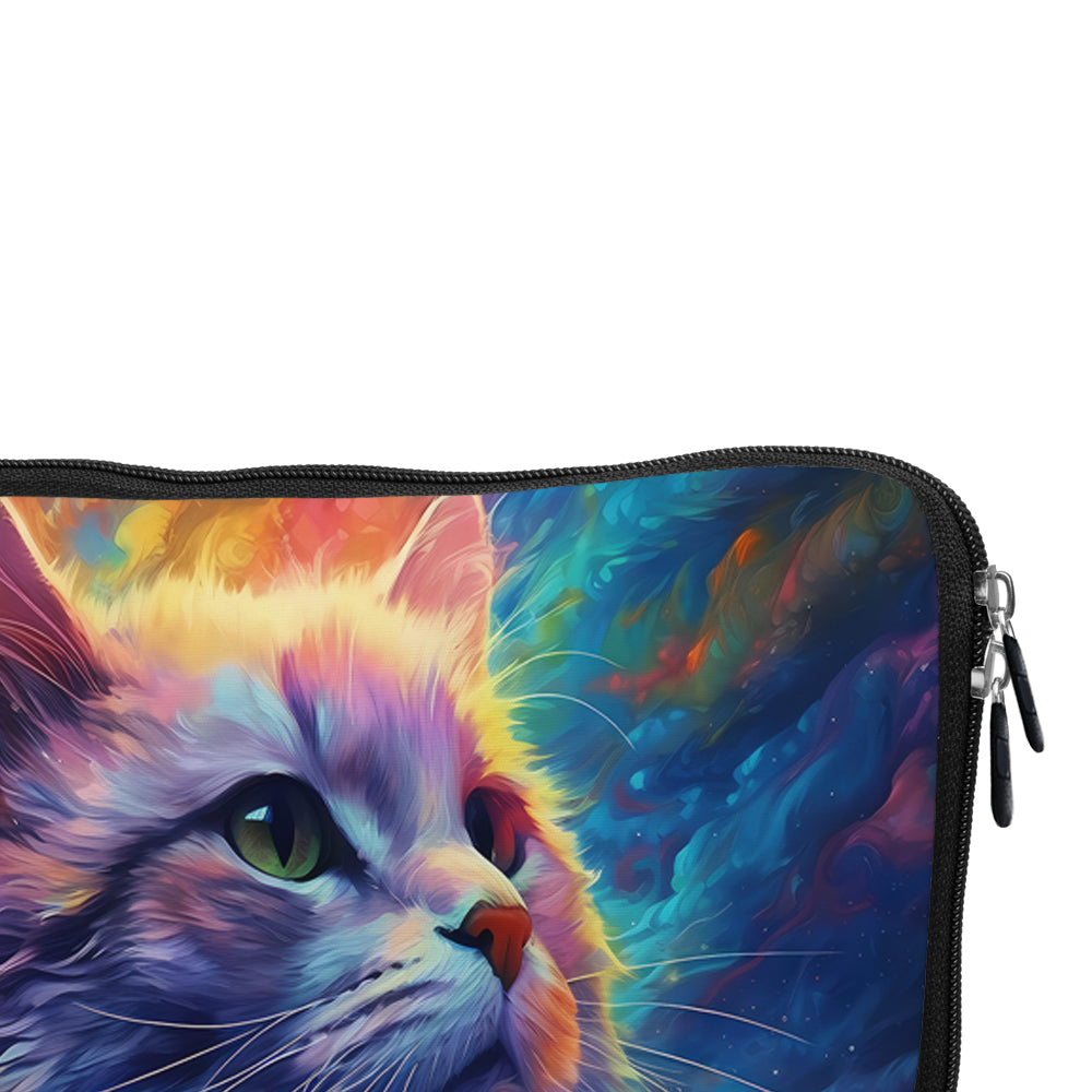 Cat Colorful Animal Art Laptop Sleeve Protective Cover