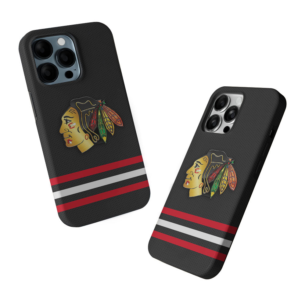Chicago Blackhawks Pattern 2 in 1 Tough Phone Case