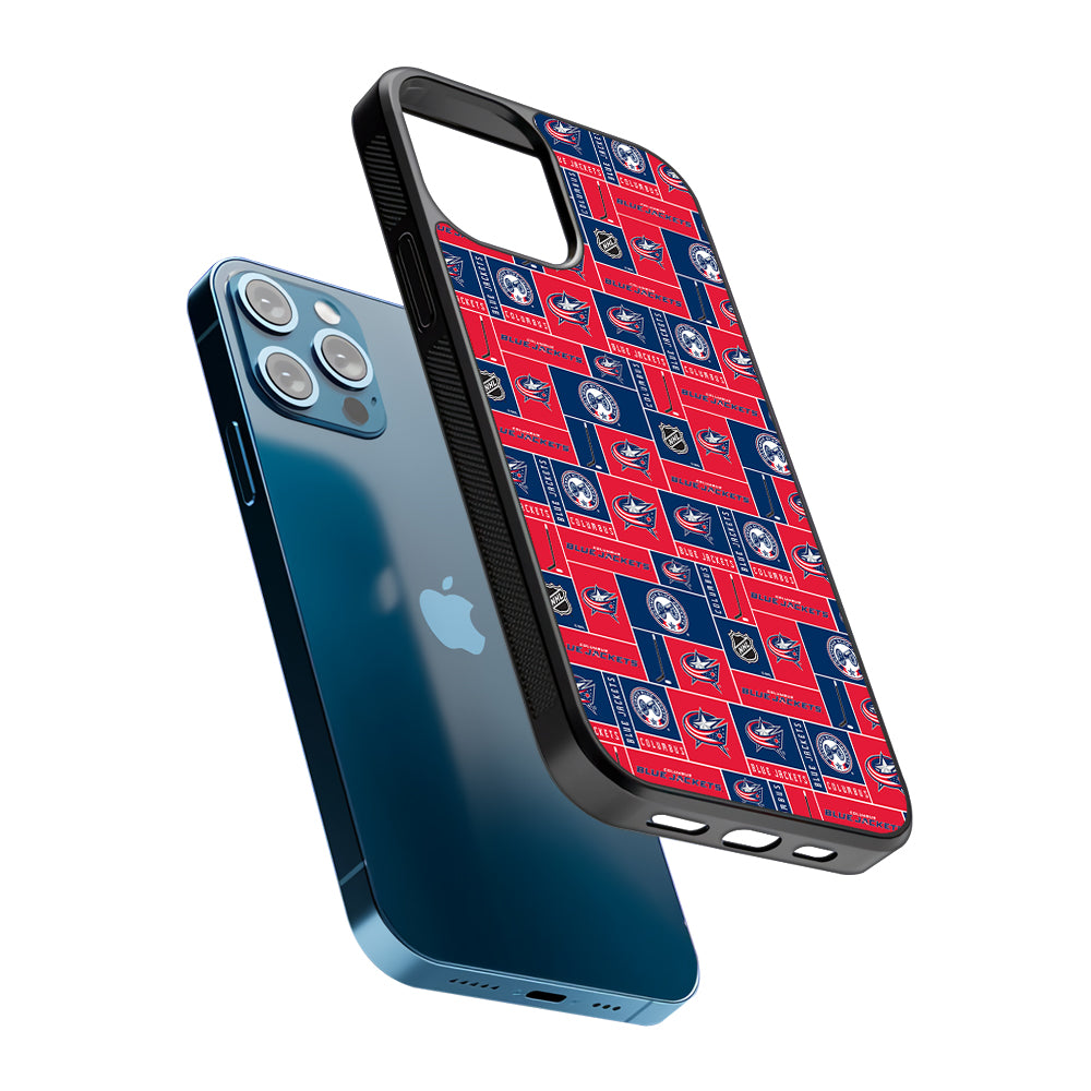 Columbus Blue Jackets Pattern 2D Rubber Phone Case