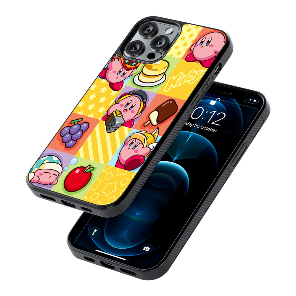 Cute Kirby Collage 2D Rubber Phone Case