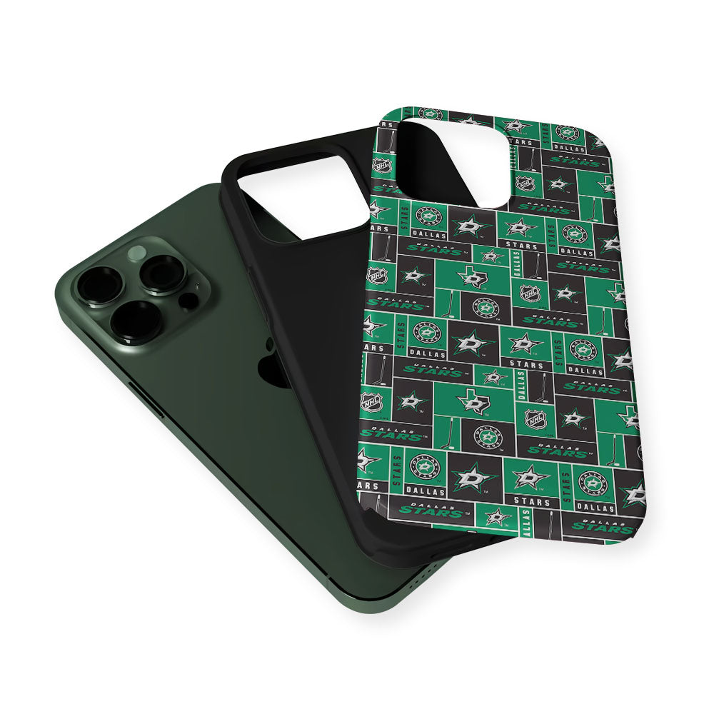 Dallas Stars Pattern 2 in 1 Tough Phone Case