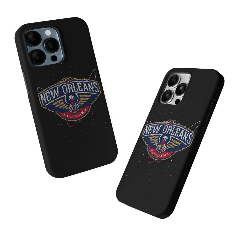 New Orleans Pelicans Abstract 2 in 1 Tough Phone Case