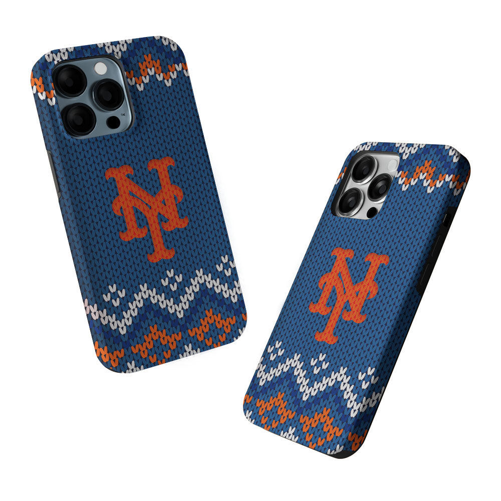 New York Mets Pattern 2 in 1 Tough Phone Case