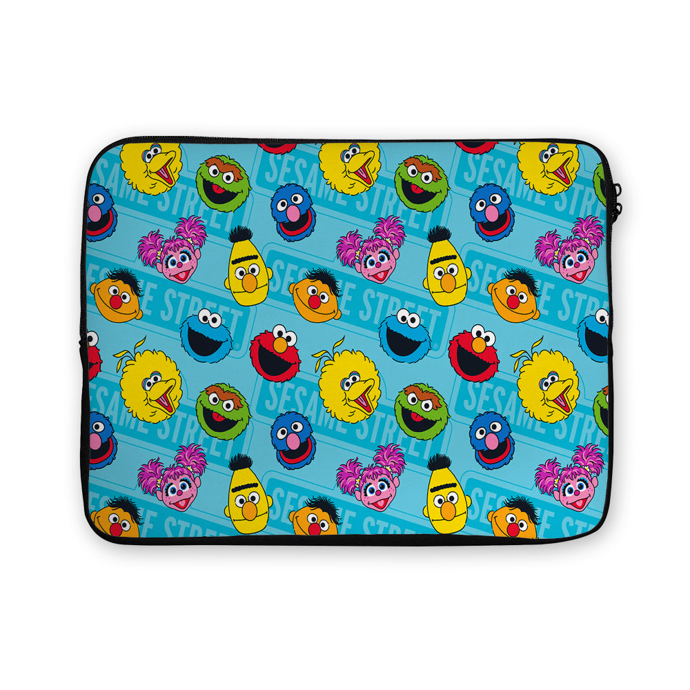 Sesame Street Pattern Laptop Sleeve Protective Cover