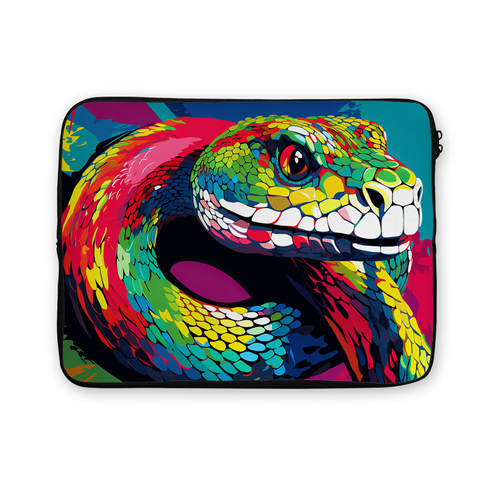 Snake Neon Art Laptop Sleeve Protective Cover