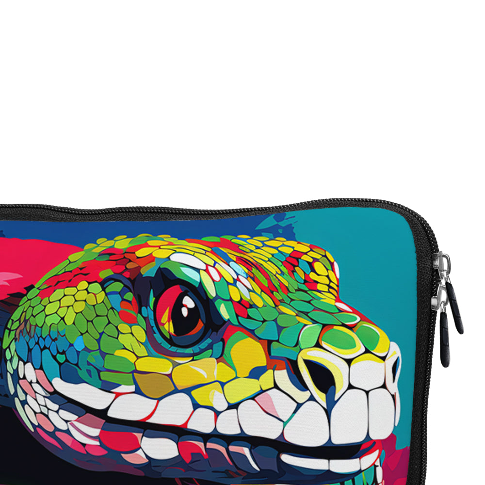 Snake Neon Art Laptop Sleeve Protective Cover