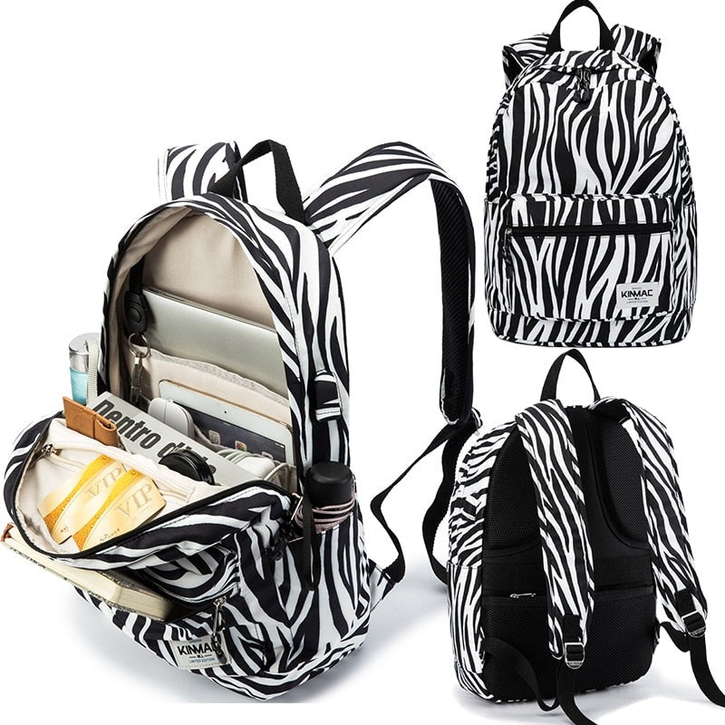 Zebra Backpack with USB