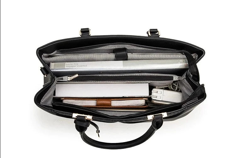 Leather Laptop Handbag For Women 13-inch
