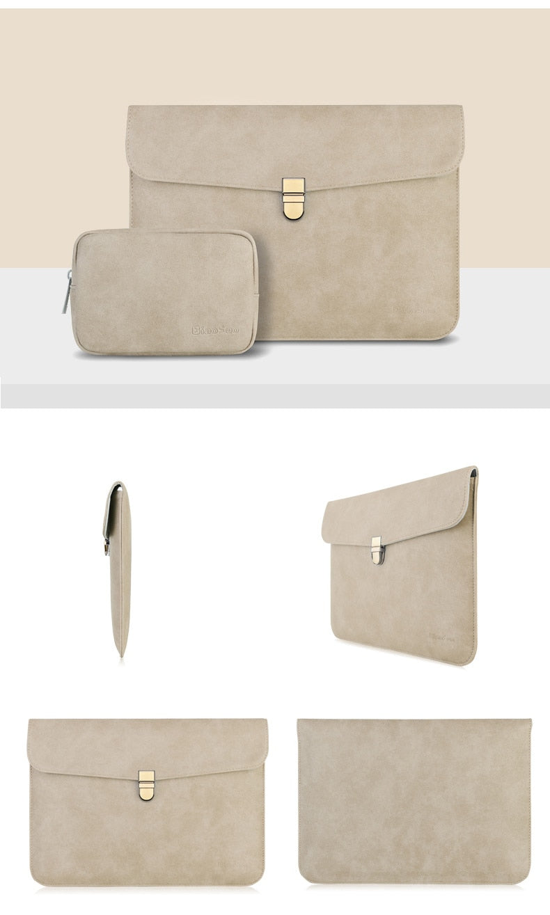 Eliza Leather Laptop Sleeve Set