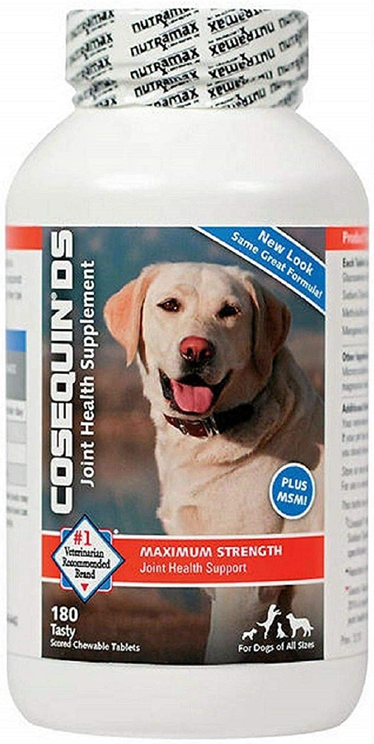 Co-Sequin DS Plus MSM Joint Health Supplement for Dogs 180 Tablets, 3-Count