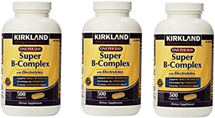 Kirkland Signature One Per Day Super B-Complex with Electrolytes,500 tablets
